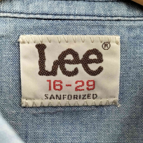 リー Lee シャンブレー ウエスタンシャツ メンズ import:M