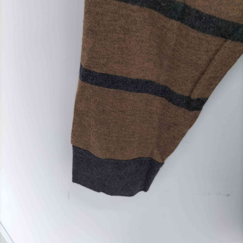 ニジュウサンク 23区 レーヨン混 ボーダー長袖Tシャツ レディース JPN:46