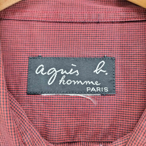 アニエスベーオム Agnes b.homme 90S チェック柄ポケットシャツ メンズ