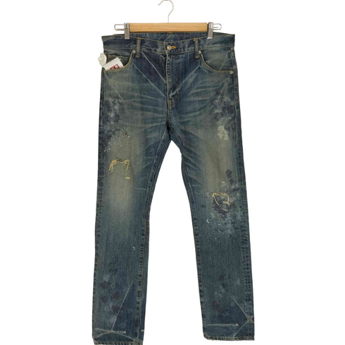 スワッガー SWAGGER 00S ペイント加工ダメージデニムパンツ メンズ 30