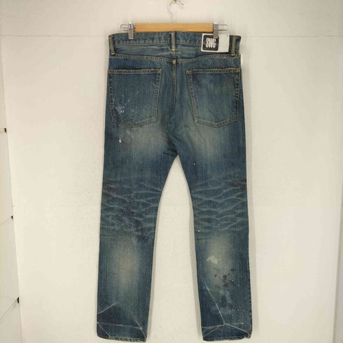 スワッガー SWAGGER 00S ペイント加工ダメージデニムパンツ メンズ 30