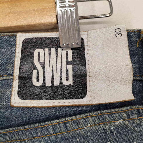 スワッガー SWAGGER 00S ペイント加工ダメージデニムパンツ メンズ 30