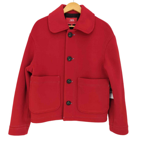 ザラ ZARA ×Harry Lambert 24aw ステッチ ウール ジャケット メンズ import:S