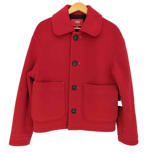 ザラ ZARA ×Harry Lambert 24aw ステッチ ウール ジャケット メンズ import:S