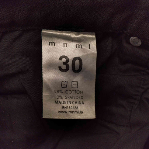 ミニマル mnml サイドライン スキニーデニムパンツ メンズ 30