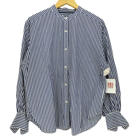 ジャーナルスタンダードレリューム JOURNAL STANDARD relume 23aw コットンポプリンギャザースリーブシャツ レディース FREE