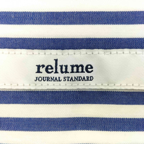 ジャーナルスタンダードレリューム JOURNAL STANDARD relume 23aw コットンポプリンギャザースリーブシャツ レディース FREE