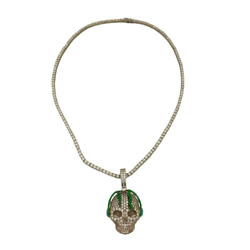 Moassanite スカルペンダント Silver 925 メンズ