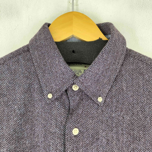 ジェイクルー J.CREW ウール混 ヘリンボーン柄 L/S シャツ メンズ M