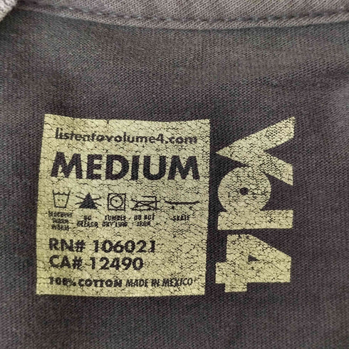 VOLUME4 ロゴプリントクルーネックTシャツ メンズ