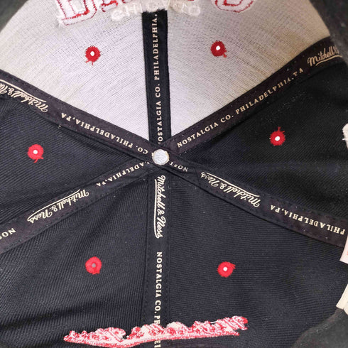 ミッチェルアンドネス mitchell&ness チームロゴ刺繍 ベースボールキャップ メンズ