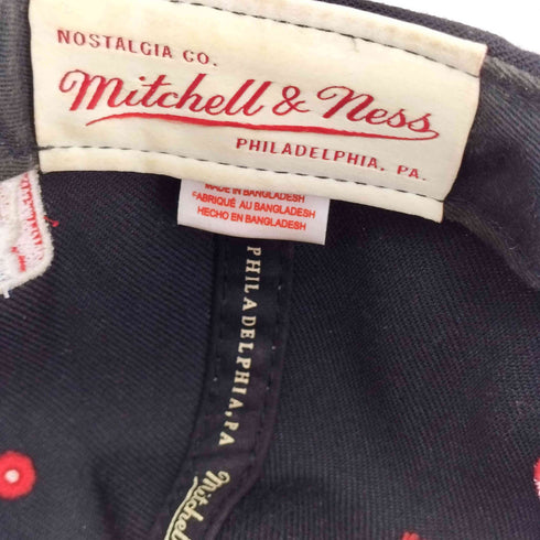 ミッチェルアンドネス mitchell&ness チームロゴ刺繍 ベースボールキャップ メンズ