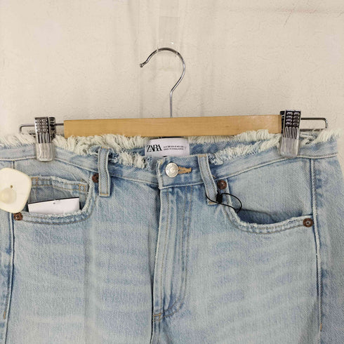 ザラ ZARA フリンジ ミッドライズデニム レディース EUR:36