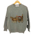 SCOTLAND in England PURE CASHMERE カシミヤ100 フロントデザインニット レディース JPN:M