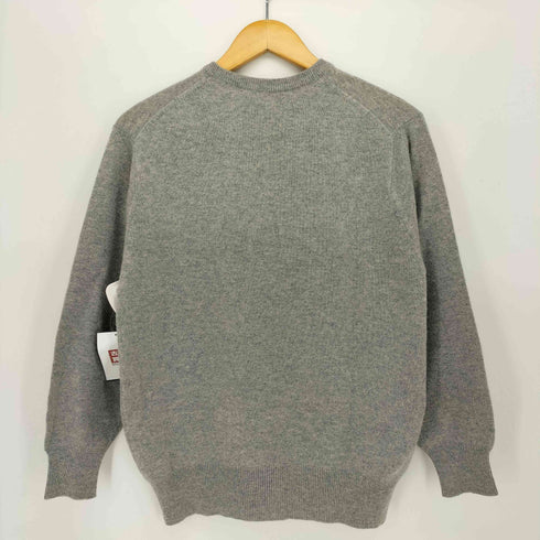 SCOTLAND in England PURE CASHMERE カシミヤ100 フロントデザインニット レディース JPN:M