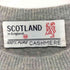 SCOTLAND in England PURE CASHMERE カシミヤ100 フロントデザインニット レディース JPN:M