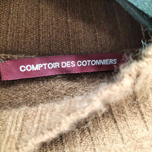 コントワーデコトニエ COMPTOIR DES COTONNIERS カシミヤ100 PURE CASHMIRE ボーダーニット レディース JPN:M