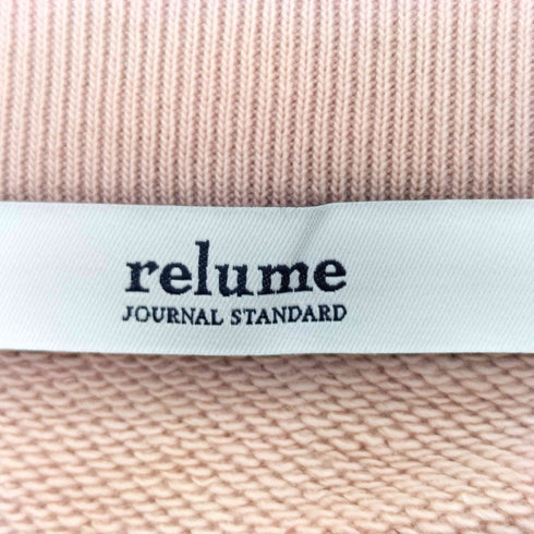 ジャーナルスタンダードレリューム JOURNAL STANDARD relume 23aw サイドリブコンパクトスウェット レディース FREE