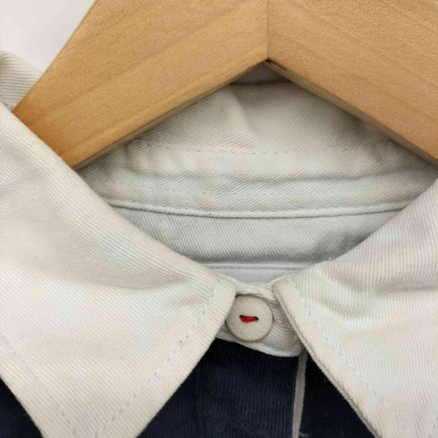 トミージーンズ tommy jeans ロゴ 刺繍 クロップド ラガー シャツ レディース import:XS