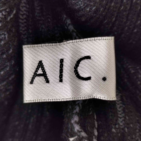 エーアイシー AIC. プレーティングリブフレアースリーブトップス メンズ FREE