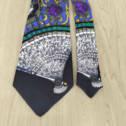 ジャンニヴェルサーチ GIANNI VERSACE 総柄シルクネクタイ メンズ