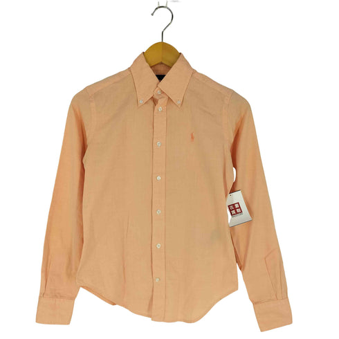 ラルフローレン RALPH LAUREN SUPER SLIM FIT ポニー刺繍 ボタンダウンシャツ レディース US:4