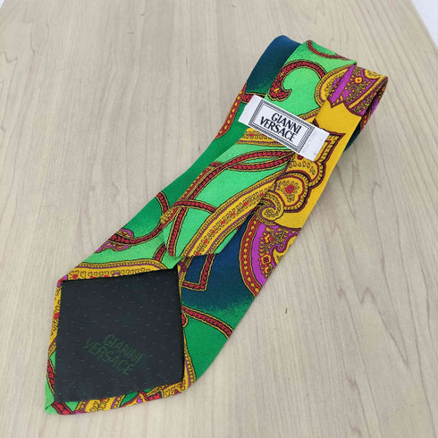 ジャンニヴェルサーチ GIANNI VERSACE ペイズリーシルクネクタイ メンズ