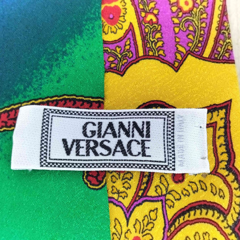ジャンニヴェルサーチ GIANNI VERSACE ペイズリーシルクネクタイ メンズ