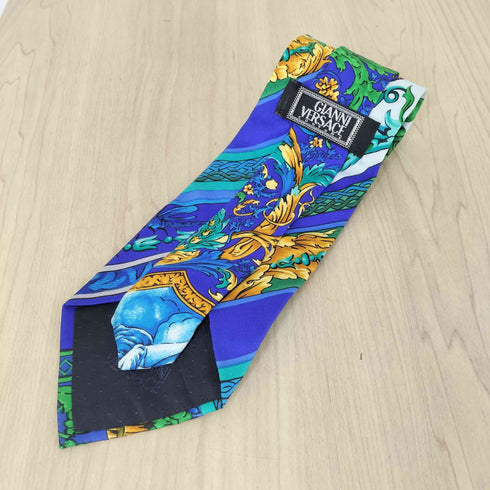 ジャンニヴェルサーチ GIANNI VERSACE 総柄シルクネクタイ メンズ