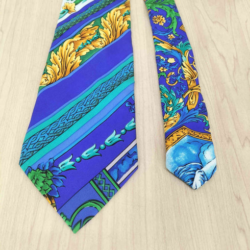 ジャンニヴェルサーチ GIANNI VERSACE 総柄シルクネクタイ メンズ