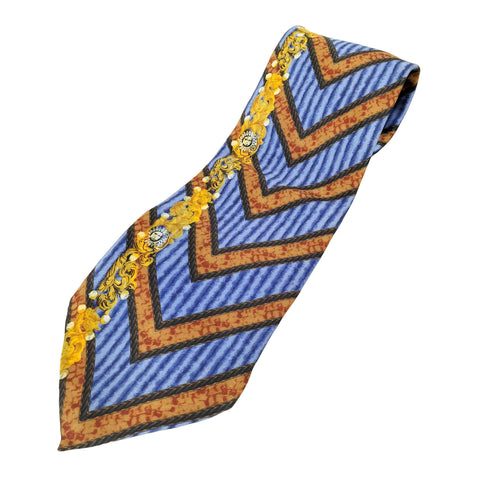ジャンニヴェルサーチ GIANNI VERSACE 総柄シルクネクタイ メンズ