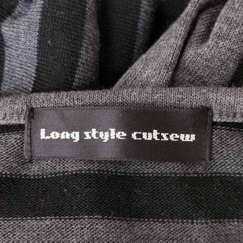 LONG STYLE CUTSEW ボーダーレイヤードカットソー Y2K メンズ M