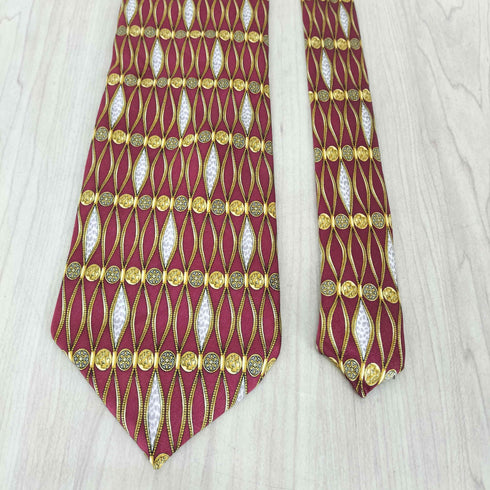 ジャンニヴェルサーチ GIANNI VERSACE 総柄シルクネクタイ メンズ