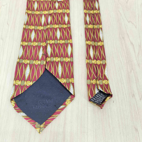 ジャンニヴェルサーチ GIANNI VERSACE 総柄シルクネクタイ メンズ