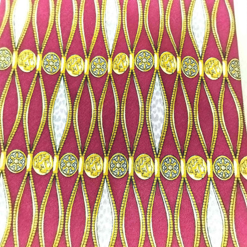 ジャンニヴェルサーチ GIANNI VERSACE 総柄シルクネクタイ メンズ