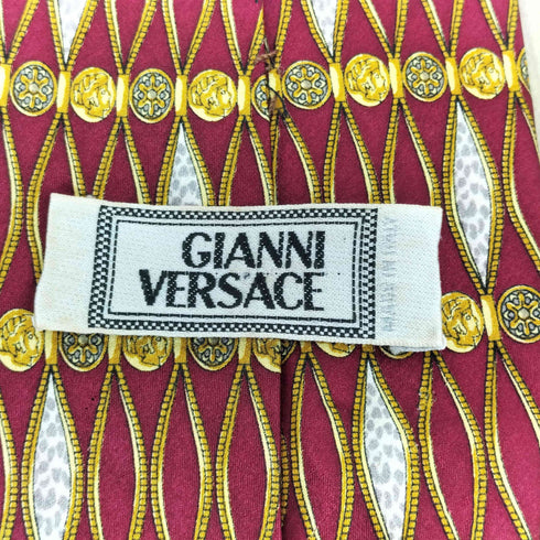 ジャンニヴェルサーチ GIANNI VERSACE 総柄シルクネクタイ メンズ