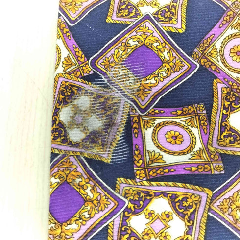 ジャンニヴェルサーチ GIANNI VERSACE 総柄シルクネクタイ メンズ