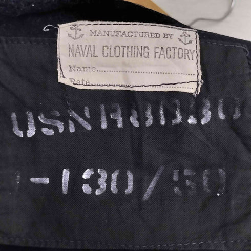 ユーエスネイビー U.S.NAVY NAVAL CLOTHING FACTORY 40-50s ウール セーラー パンツ メンズ