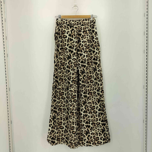 ザラ ZARA レオパード イージー ワイドパンツ レディース XS