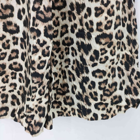 ザラ ZARA レオパード イージー ワイドパンツ レディース XS