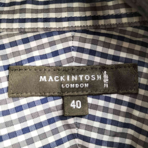 マッキントッシュ ロンドン Mackintosh LONDON ギンガムチェック L/S シャツ メンズ UK:40