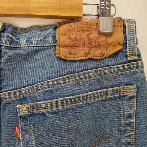 リーバイス Levis 90S USA製 501 ボタン裏 552 刻印 ボタンフライ ストレート デニム パンツ 1993年製 メンズ W33 L36