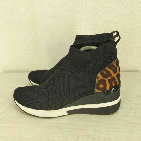 マイケルコース Michael Kors Skyler ニット スニーカー レオパード レディース