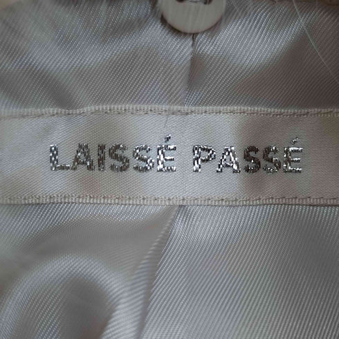 レッセパッセ LAISSE PASSE バックリボン フォックスファー付 ウールコート レディース JPN:36