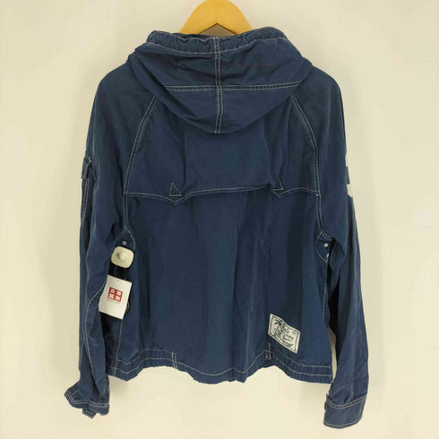 ポロバイラルフローレン Polo by RALPH LAUREN 90S ビックポニー 刺繍 ジップアップ クロップド フーデッド ジャケット 復刻TALON ZIP メンズ import:XL