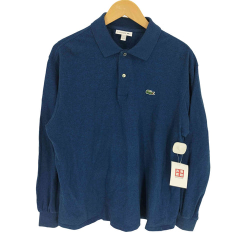 ラコステ LACOSTE CLASSIC FIT 長袖 リブ カラ-ポロシャツ メンズ import:L
