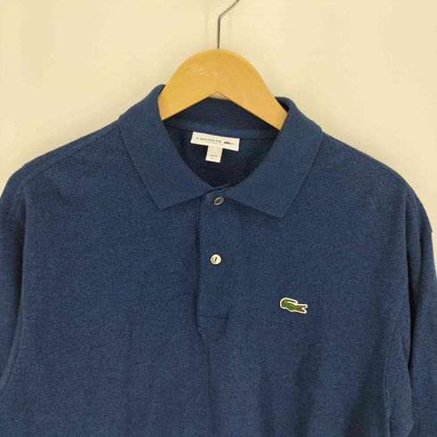 ラコステ LACOSTE CLASSIC FIT 長袖 リブ カラ-ポロシャツ メンズ import:L