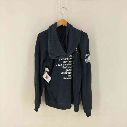 サイトバイヨウジヤマモト syte by Yohji Yamamoto French Terry Stitch work Message & Crow Hoodie プリント プルオーバーパーカー メンズ