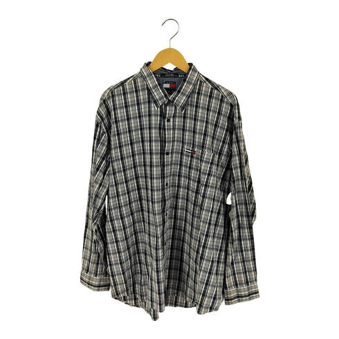 トミージーンズ tommy jeans 90S チェック柄シャツ メンズ import:XL