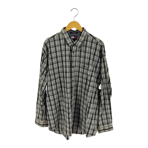 トミージーンズ tommy jeans 90S チェック柄シャツ メンズ import:XL